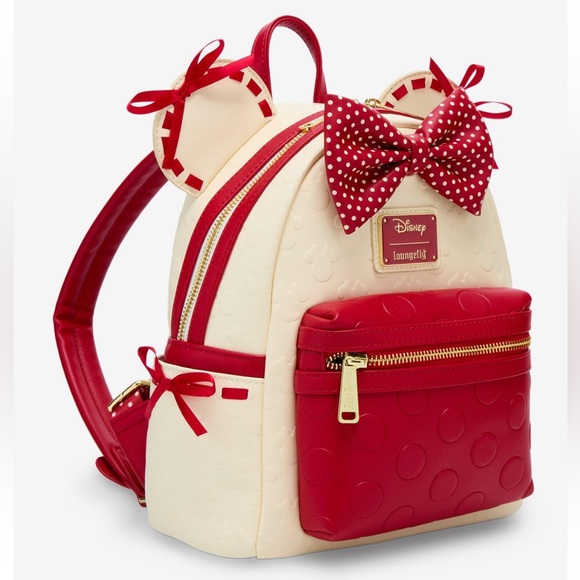 NEW Loungefly Disney Minnie Mouse Red Lace
Polka Dot Mini Backpack